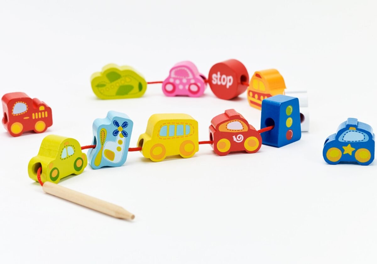 Medinės vėrimo kaladėlės transporto priemonės, 13 dalių – Paveikslėlis 10