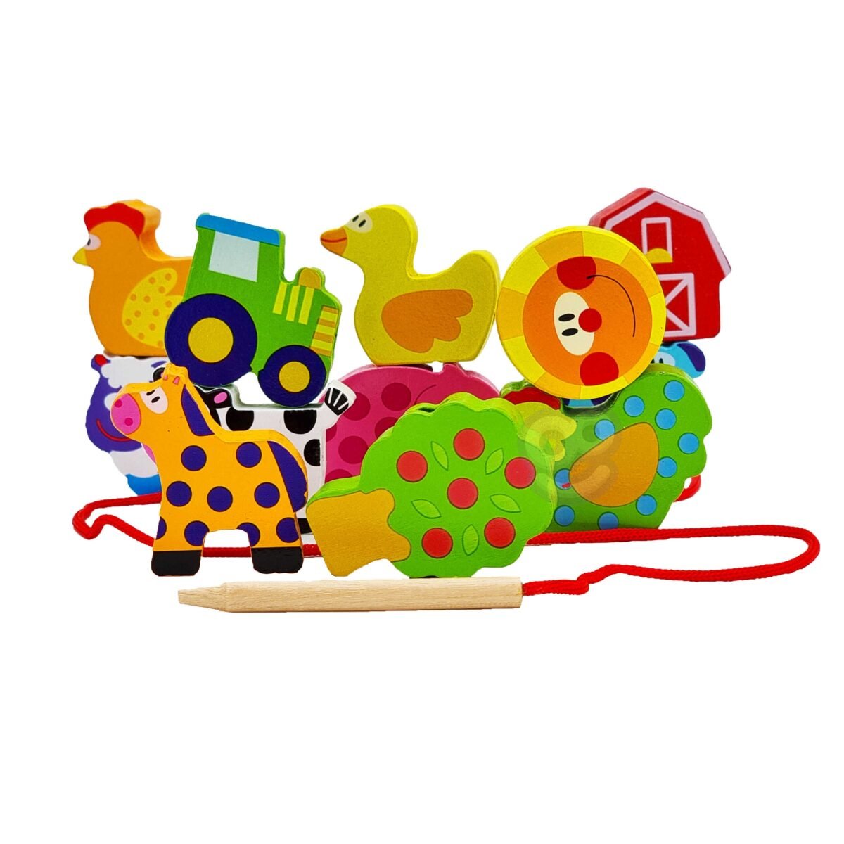 Medinės vėrimo kaladėlės ūkio tematika, 13 dalių – Paveikslėlis 8