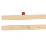 Medinės viršutinės ir apatinės montavimo sijos edukacinėms lentelėms