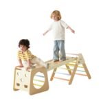 Medinis 5in1 Montessori laipiojimo trikampis