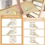 Medinis Montessori laipiojimo ir žaidimų kompleksas vaikams (Daugiaspalvis)