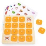 Medinis Montessori atminties žaidimas su 10 keičiamų kortelių – Paveikslėlis 2