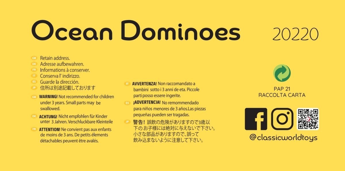 Medinis Montessori domino su jūrų gyvūnais ir kliūtimis – Paveikslėlis 10