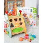 Medinis Montessori lavinamasis kubas 10 viename Laimingo ūkio XXL