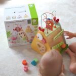Medinis Montessori lavinamasis kubas 10 viename Laimingo ūkio XXL