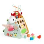Medinis Montessori lavinamasis kubas 10 viename Laimingo ūkio XXL