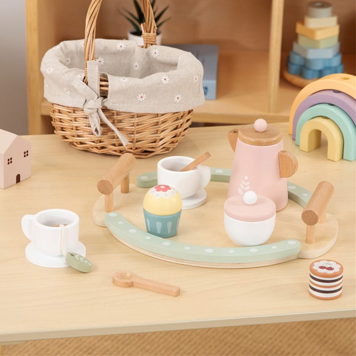 Medinis arbatos ir kavos rinkinys 12 dalių – Paveikslėlis 2