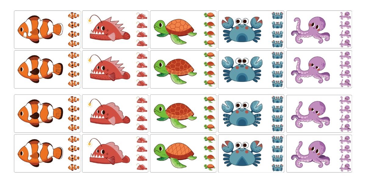 Medinis atpažinimo ir lyginimo žaidimas su jūros gyvūnais – Paveikslėlis 10