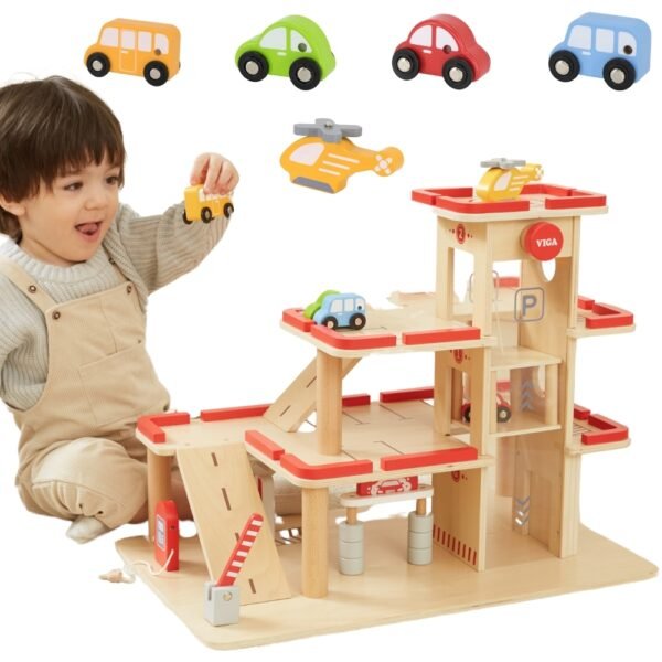 Medinis automobilių garažas su liftu