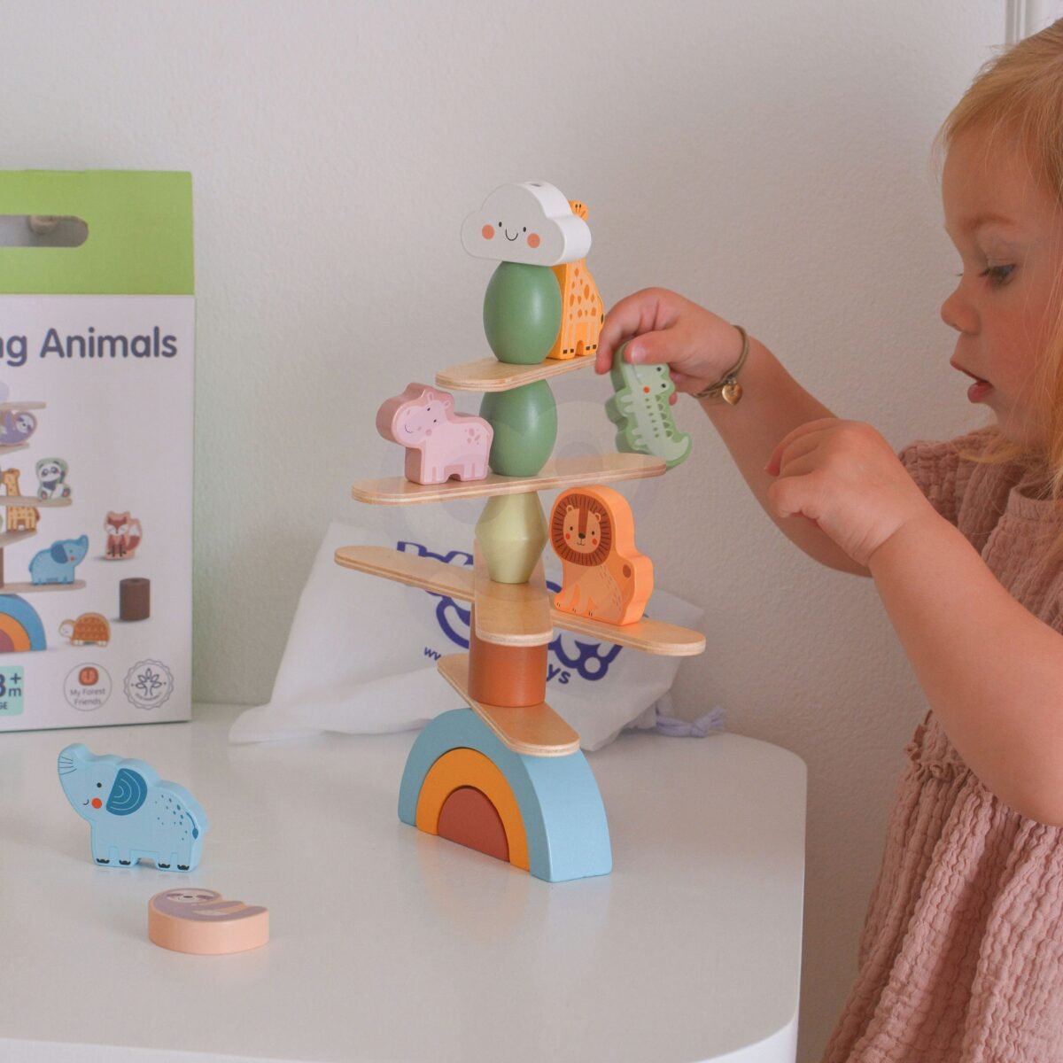 Medinis balansavimo žaidimas su gyvūnėliais ir elementais – Paveikslėlis 6