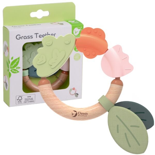 Medinis barškutis-kramtukas