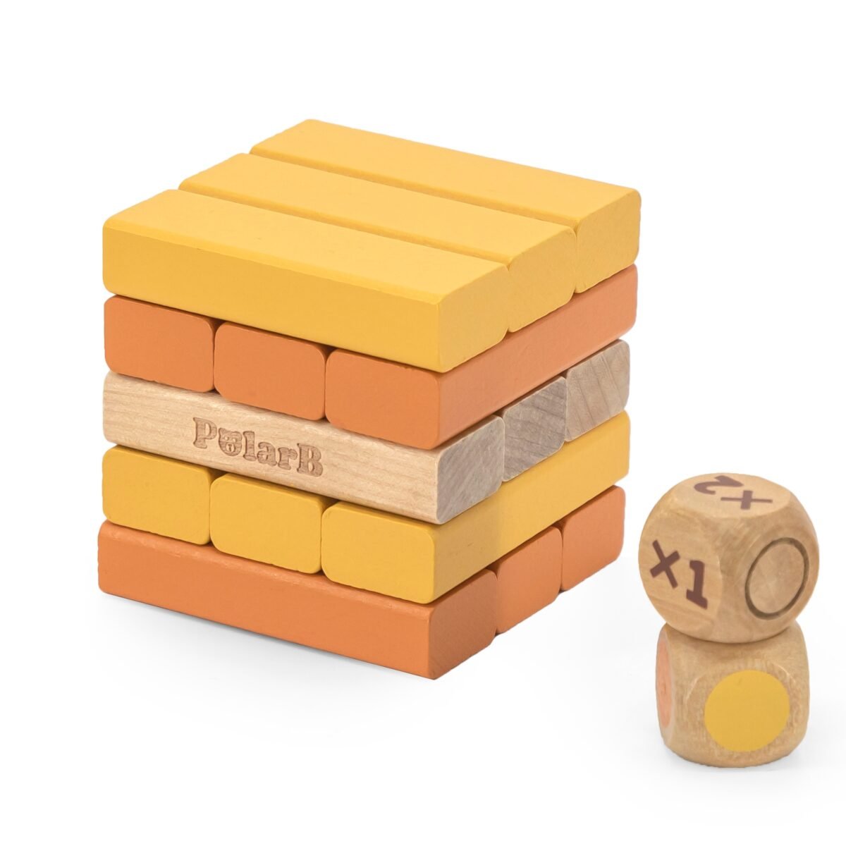 Medinis bokšto statybos žaidimas su kauliukais – Paveikslėlis 4