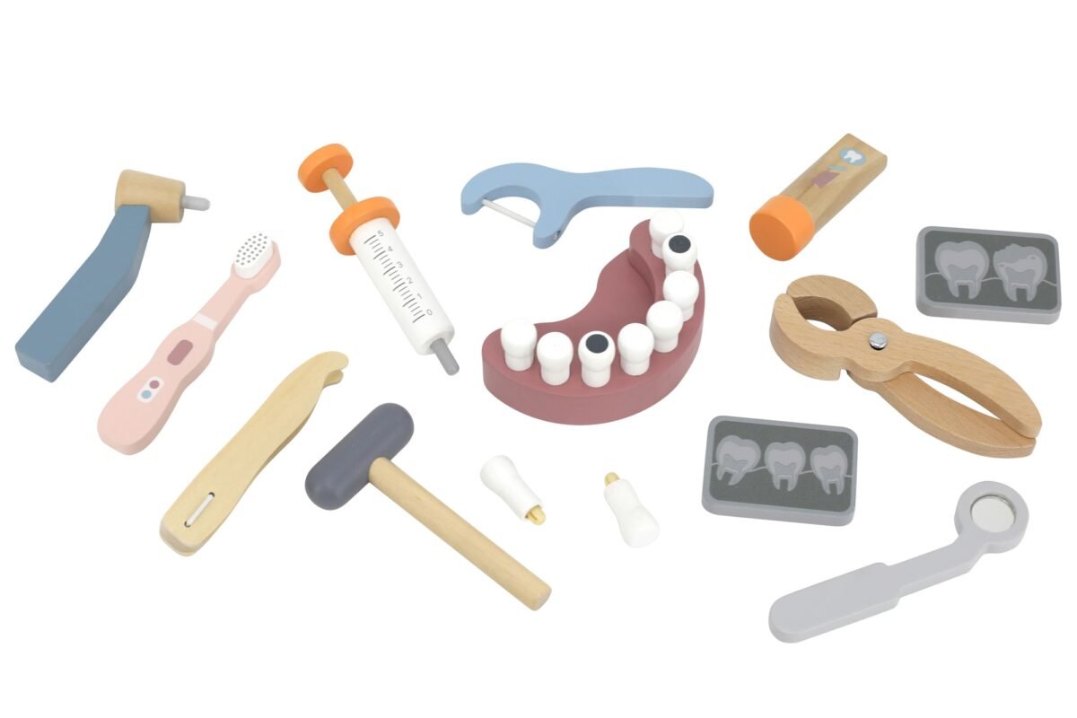 Medinis dantisto rinkinys su krepšiu – Paveikslėlis 9