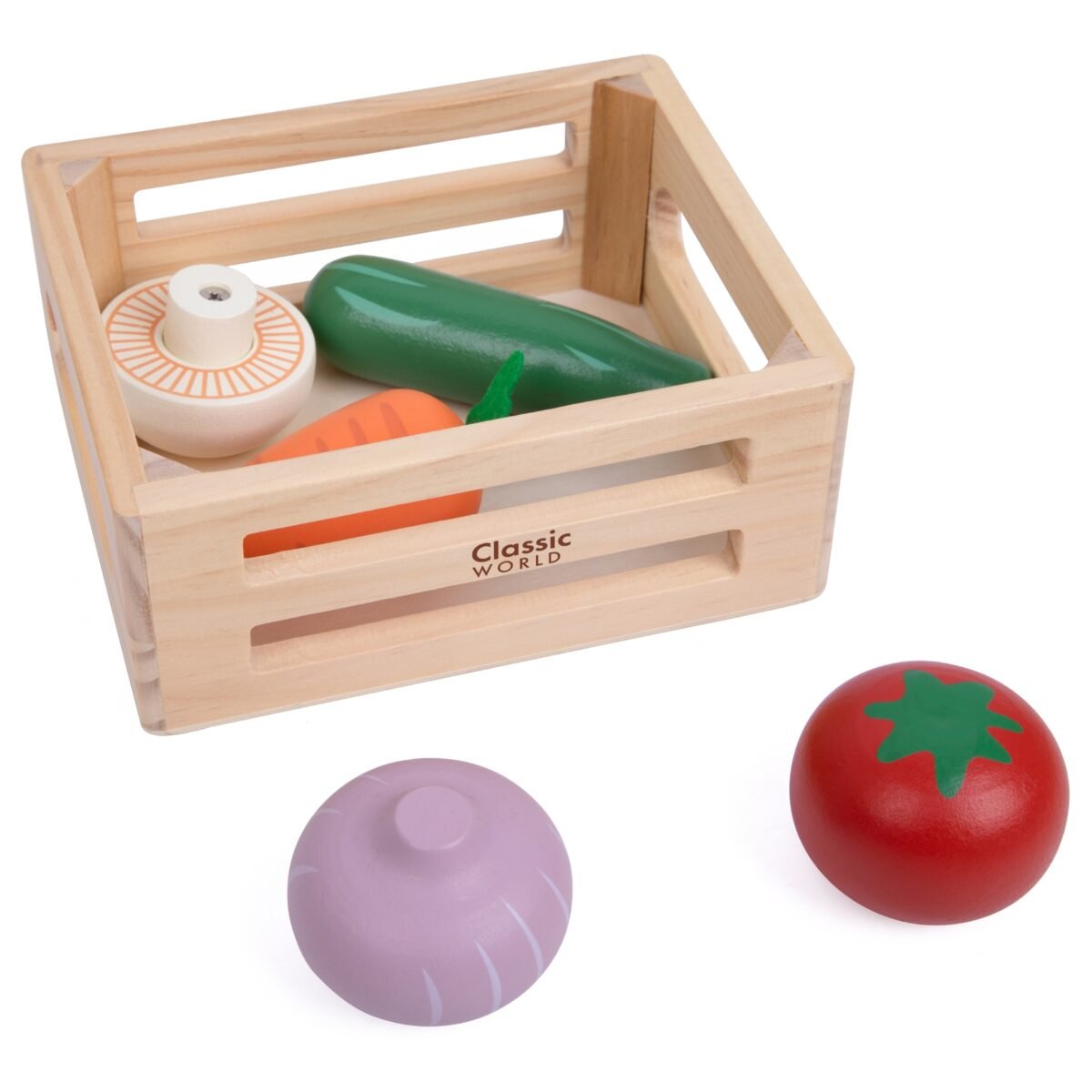 Medinis daržovių rinkinys su krepšeliu – Paveikslėlis 3