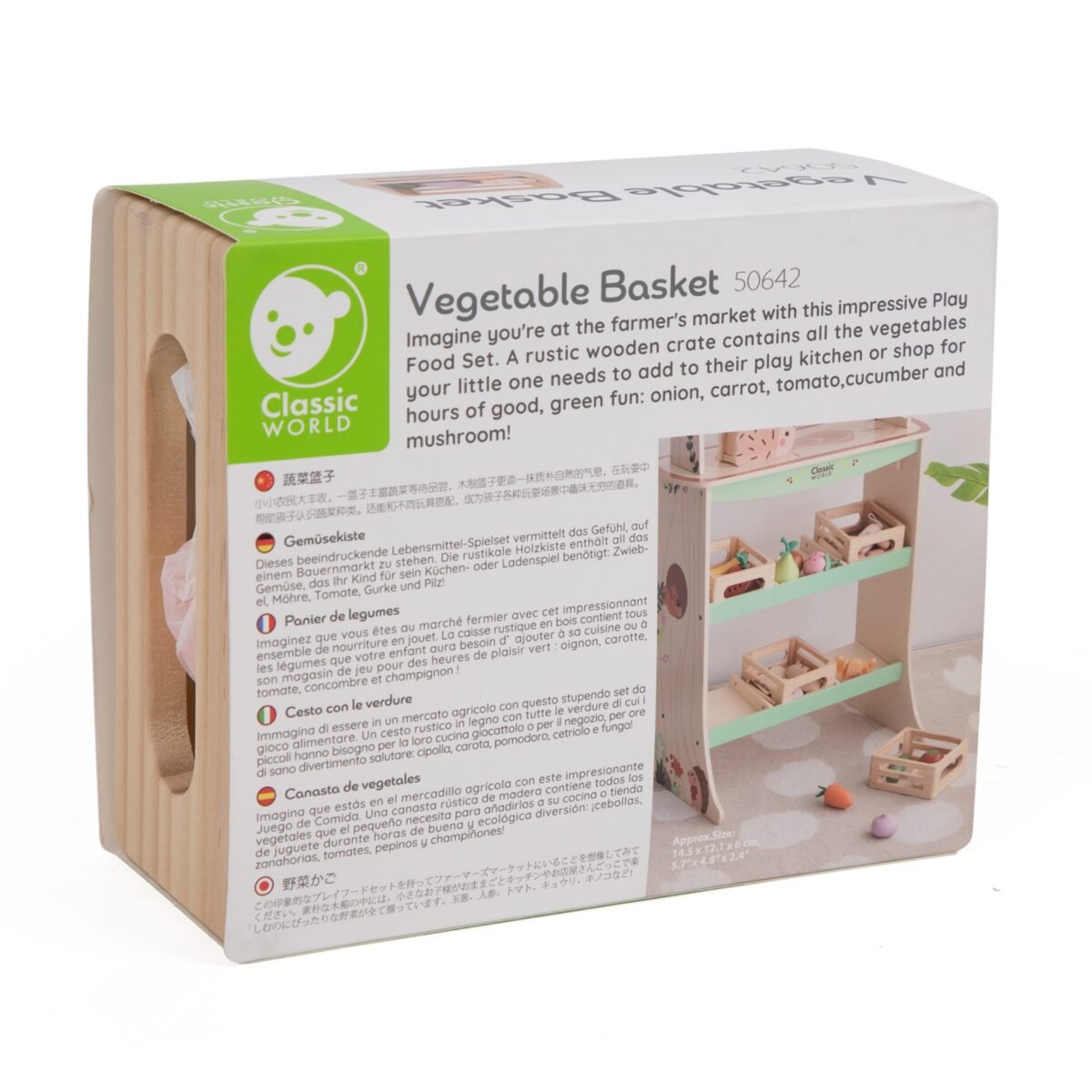 Medinis daržovių rinkinys su krepšeliu – Paveikslėlis 6