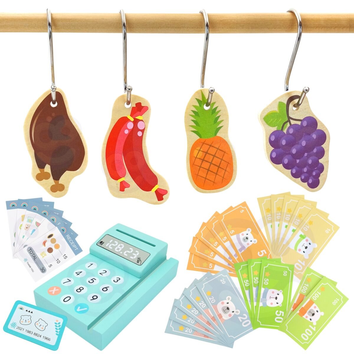 Medinis daugiafunkcis žaidimų prekystalis su 73 elementais – Paveikslėlis 17