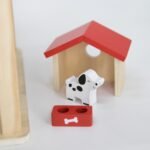 Medinis didelis lėlių namelis su baldais ir priedais – Paveikslėlis 7