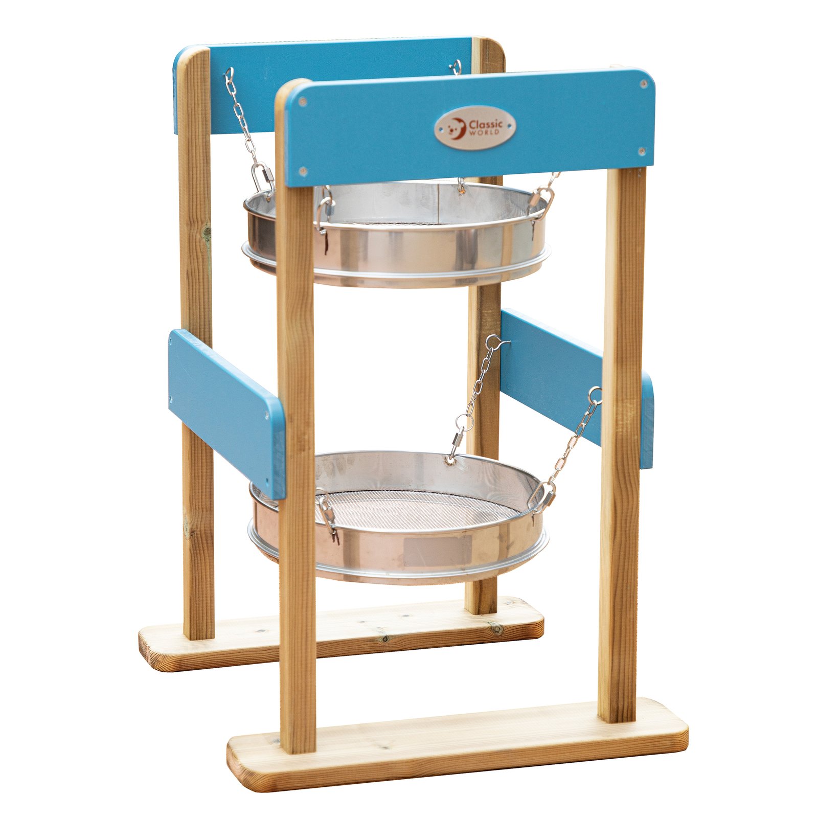 Medinis dvigubas smėlio sietelis Medinis dvigubas smėlio sietelis