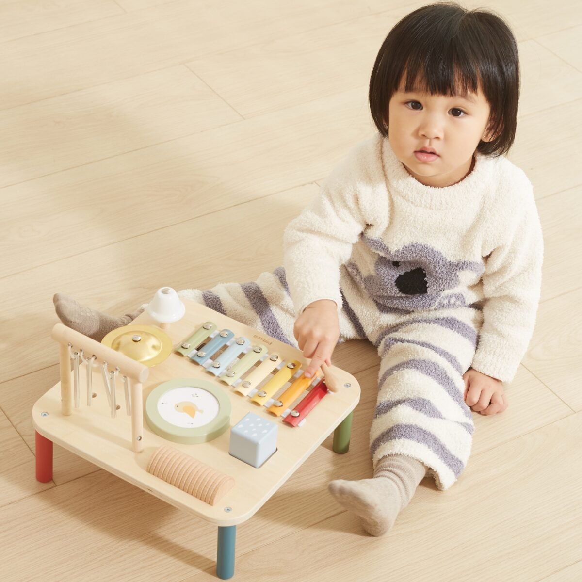 Medinis edukacinis muzikinis staliukas 7in1 – Paveikslėlis 3
