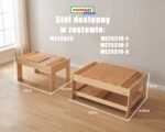 Medinis edukacinis stalas su kaišteliais, varžteliais ir krumpliaračiais