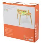 Medinis edukacinis staliukas su piramide, cimbolais ir krumpliaračiais – Paveikslėlis 12