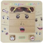 Medinis emocijų ugdymo žaidimas su keičiamais veidukais – Paveikslėlis 11