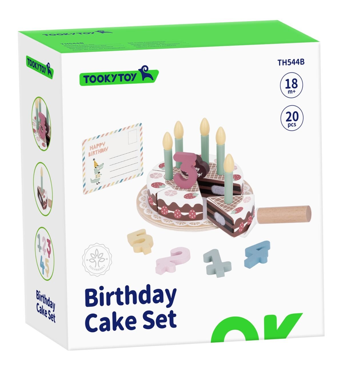 Medinis gimtadienio tortas su braškėmis, žvakutėmis ir pjaunamomis dalimis – Paveikslėlis 12