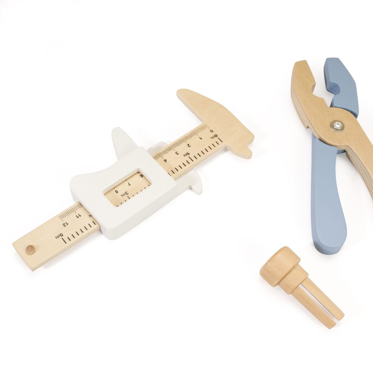 Medinis įrankių staliukas su kreidine lenta ir 27 priedais – Paveikslėlis 7