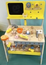 Medinis įrankių staliukas su kreidine lenta ir 27 priedais – Paveikslėlis 8