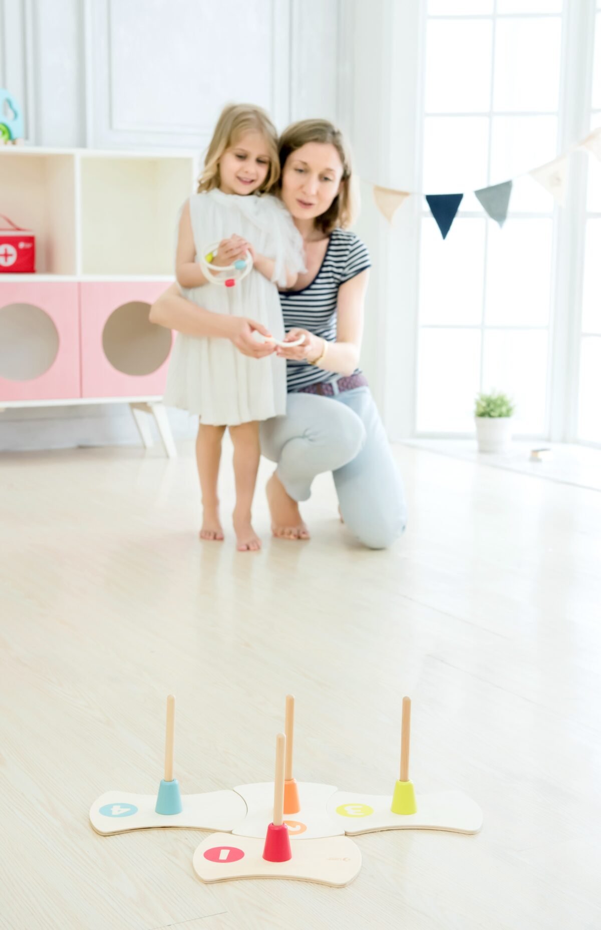 Medinis išardomas žiedų mėtymo žaidimas – Paveikslėlis 4