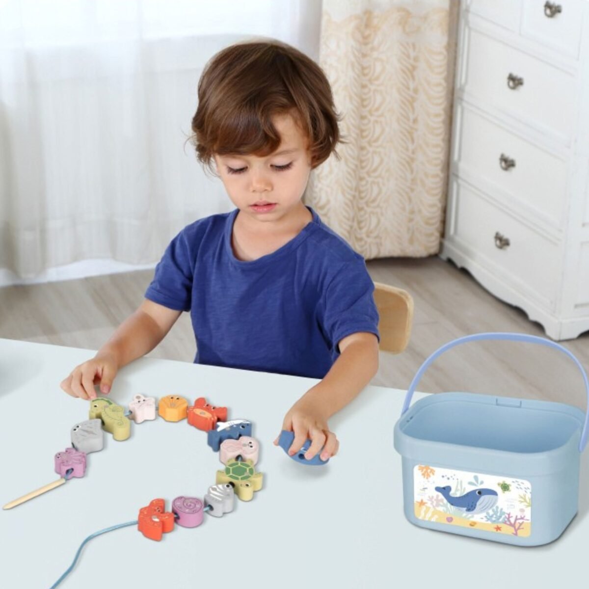 Medinis jūrinis žvejybos ir balansavimo rinkinys, 23 dalys – Paveikslėlis 3