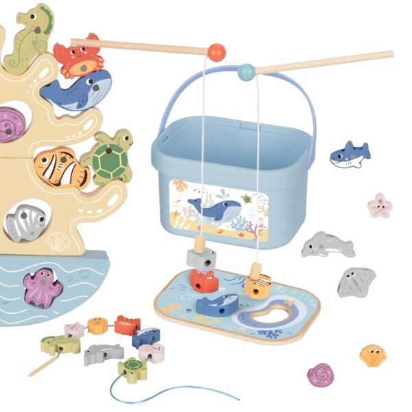 Medinis jūrinis žvejybos ir balansavimo rinkinys