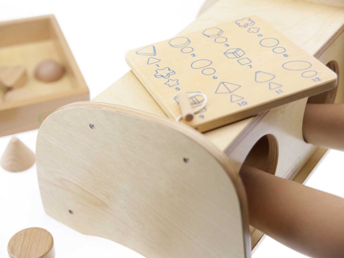 Medinis jutiminis formų atpažinimo rinkinys, 12 kaladėlių – Paveikslėlis 4