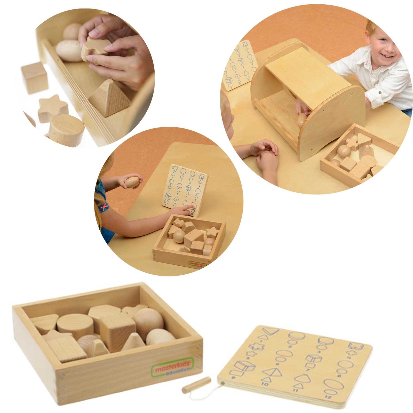 Medinis jutiminis formų atpažinimo rinkinys Medinis jutiminis formų atpažinimo rinkinys