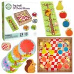 Medinis kooperacinis stalo žaidimas sode su voveraite