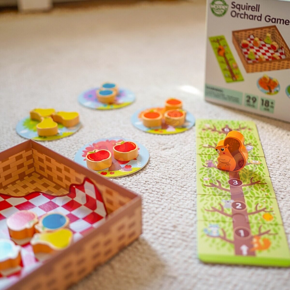 Medinis kooperacinis stalo žaidimas sode su voveraite – Paveikslėlis 9