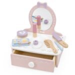 Medinis kosmetinis staliukas su aksesuarais – Paveikslėlis 2