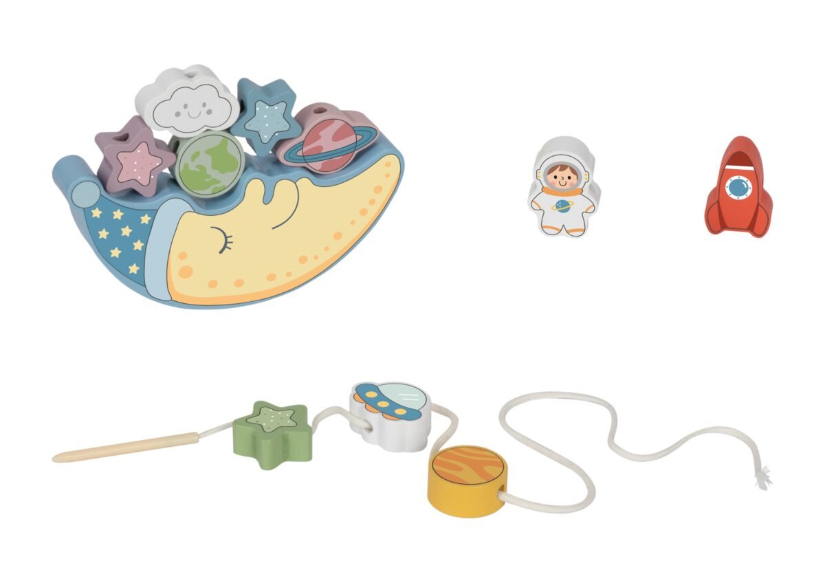 Medinis kosminis balansavimo ir vėrimo rinkinys miegantis mėnulis – Paveikslėlis 13