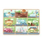 Medinis labirintas su transporto priemonėmis