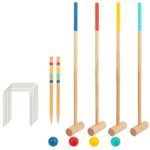 Medinis lauko kriketo rinkinys keturiems