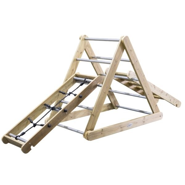 Medinis lauko laipiojimo rinkinys XL su Montessori kopėtėlėmis