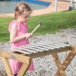 Medinis lauko metalofonas su lazdelėmis – Paveikslėlis 3