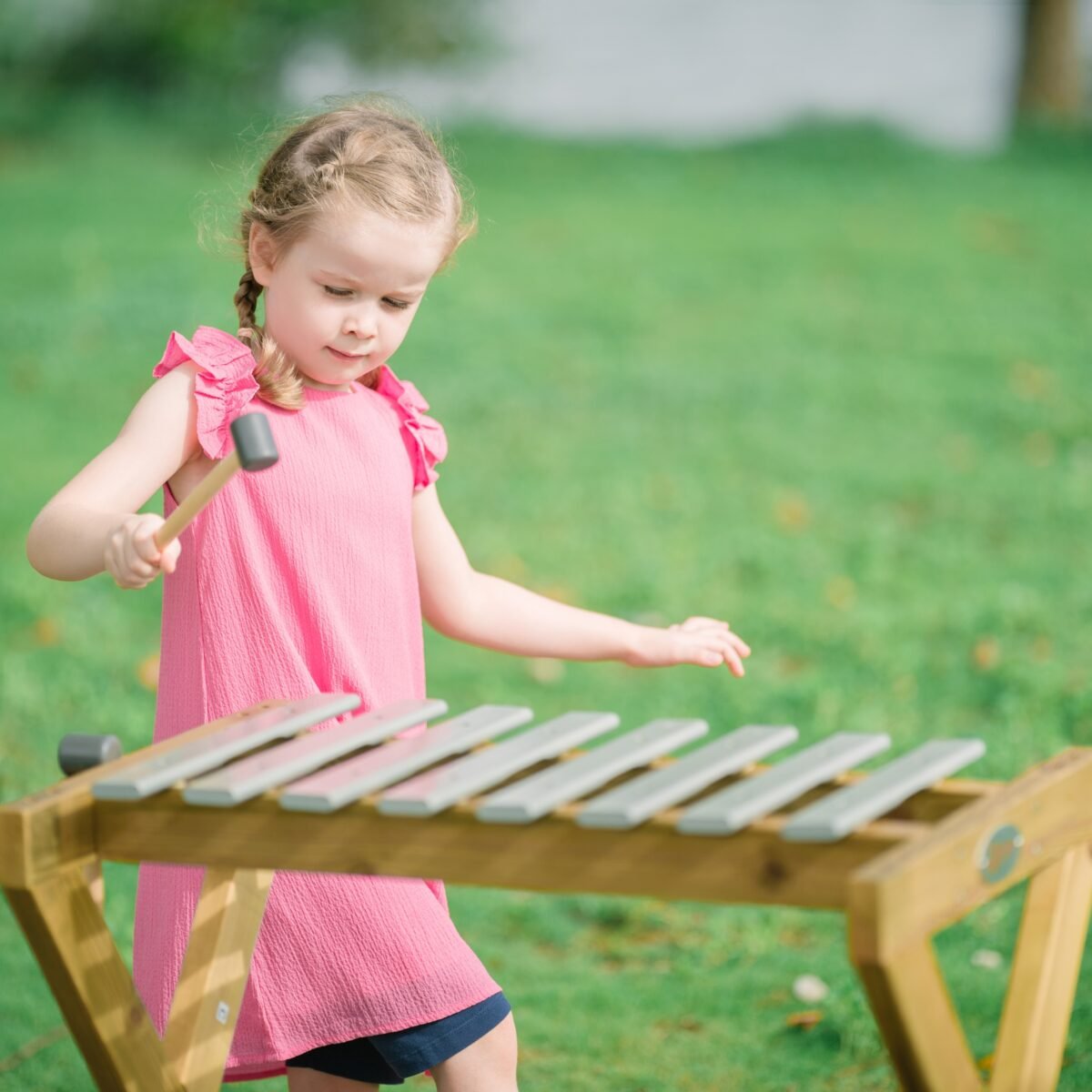 Medinis lauko metalofonas su lazdelėmis – Paveikslėlis 7