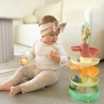 Medinis lavinamasis spiralinis kamuoliukų takelis su kamuoliukais – Paveikslėlis 3