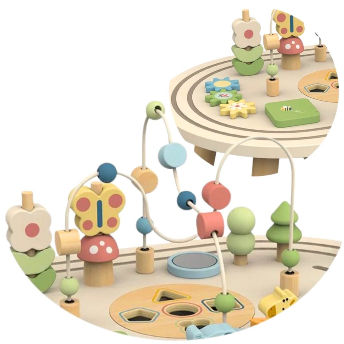 Medinis lavinamasis staliukas Safario motyvais – Paveikslėlis 3