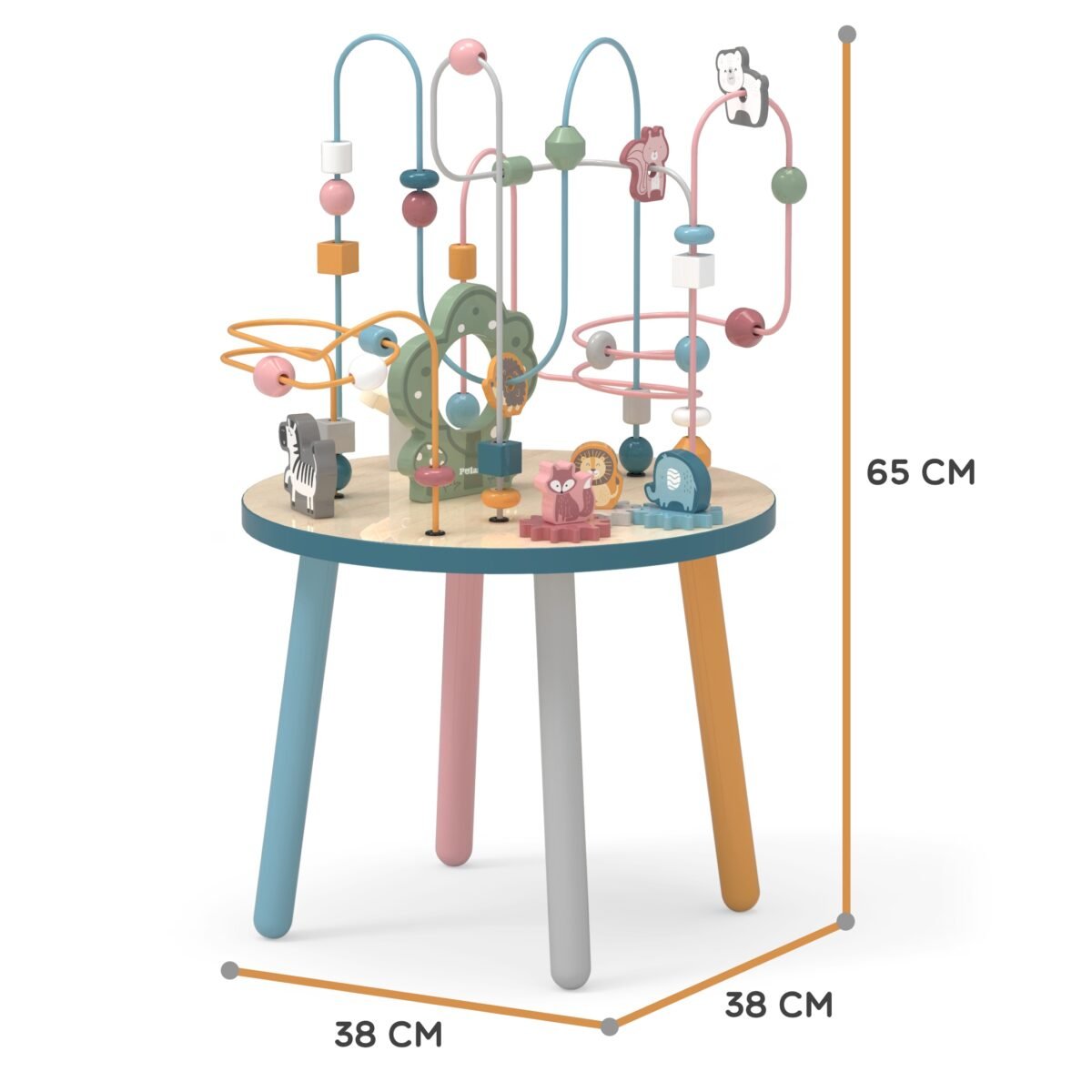 Medinis lavinamasis staliukas su karoliukų labirintu – Paveikslėlis 6