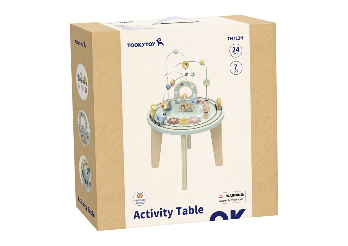 Medinis lavinamasis staliukas su motorikos kilpa ir rūšiuokliu – Paveikslėlis 10