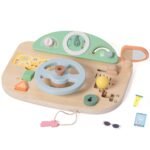 Medinis lavinamasis vairavimo pultas su garsais ir priedais