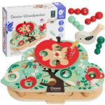 Medinis magnetinis vabalėlių gaudymo žaidimas