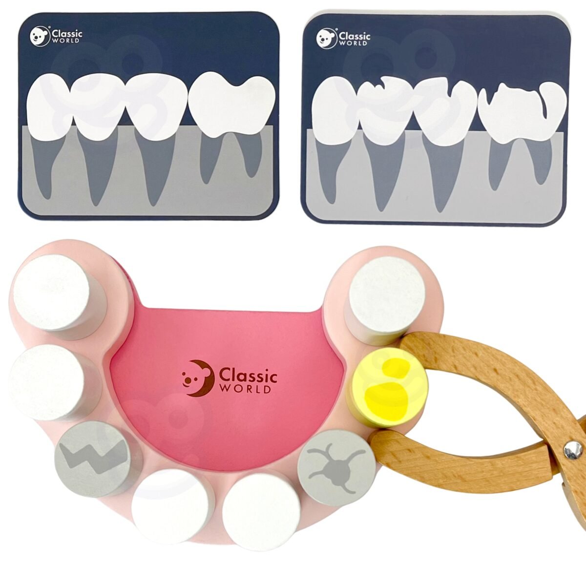 Medinis mažojo dantų gydytojo rinkinys su 18 priedų – Paveikslėlis 8